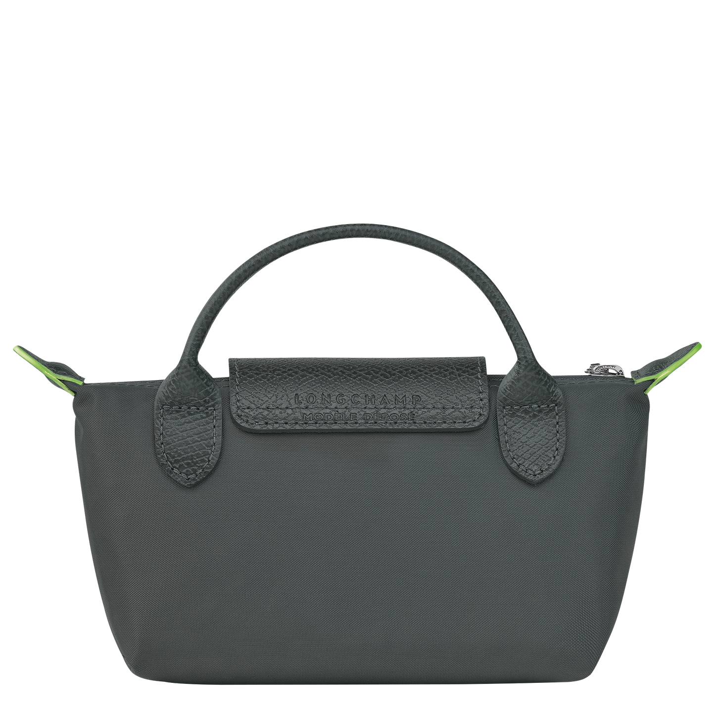 LE PLIAGE GREEN COSMETIC BAG WITH HANDLE Recycled Canvas - Graphite