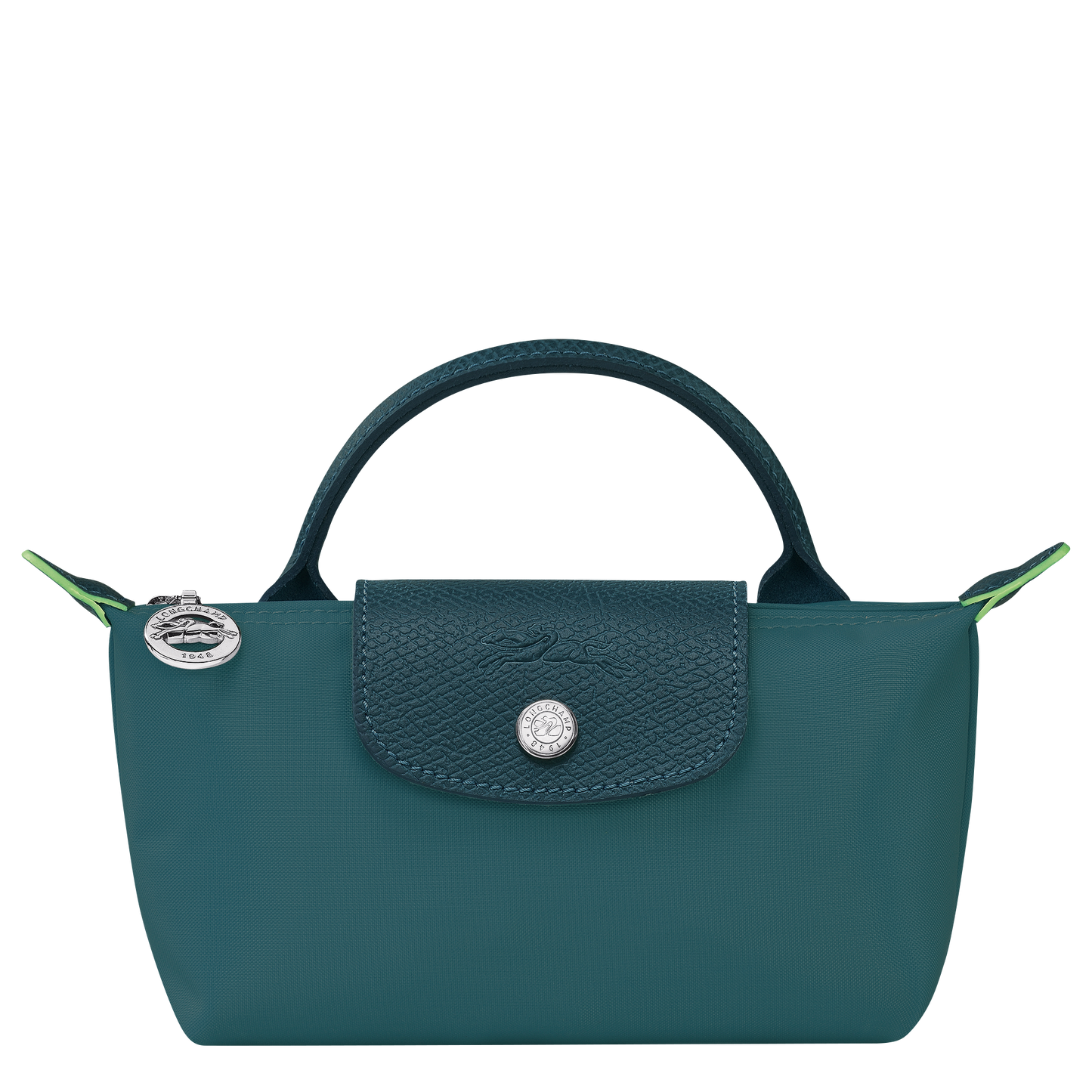 Le Pliage Green Pouch with Handle