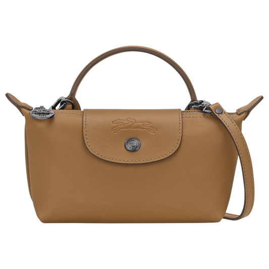 XS LE PLIAGE XTRA POUCH Leather - Tobacco