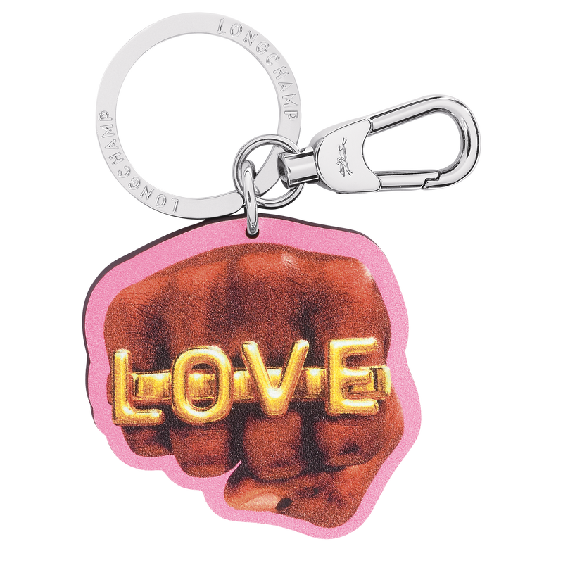 LONGCHAMP X TOILETPAPER KEY RINGS Pink - Leather