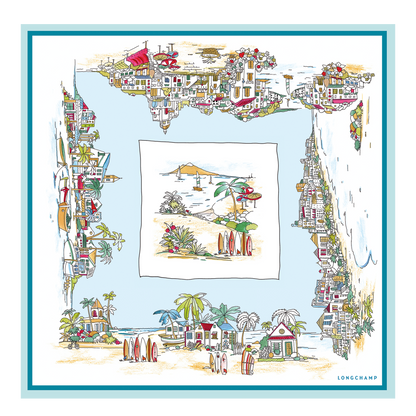Vivement l'Eté  Silk scarf 70