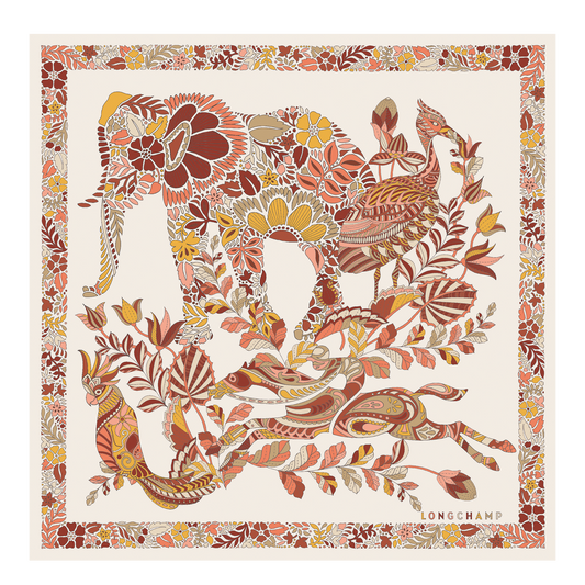 Forêt Longchamp Silk scarf 50