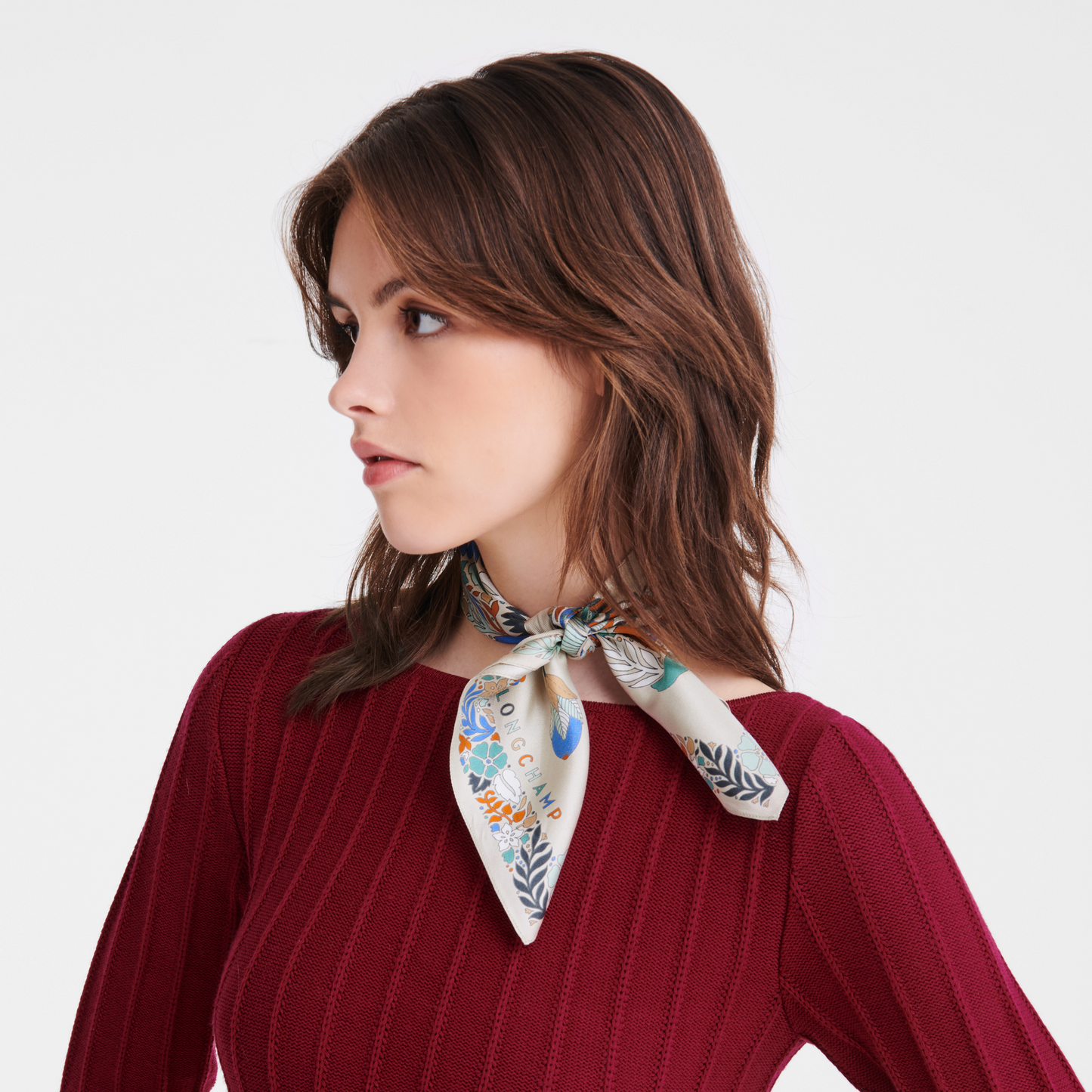 Forêt Longchamp Silk scarf 50