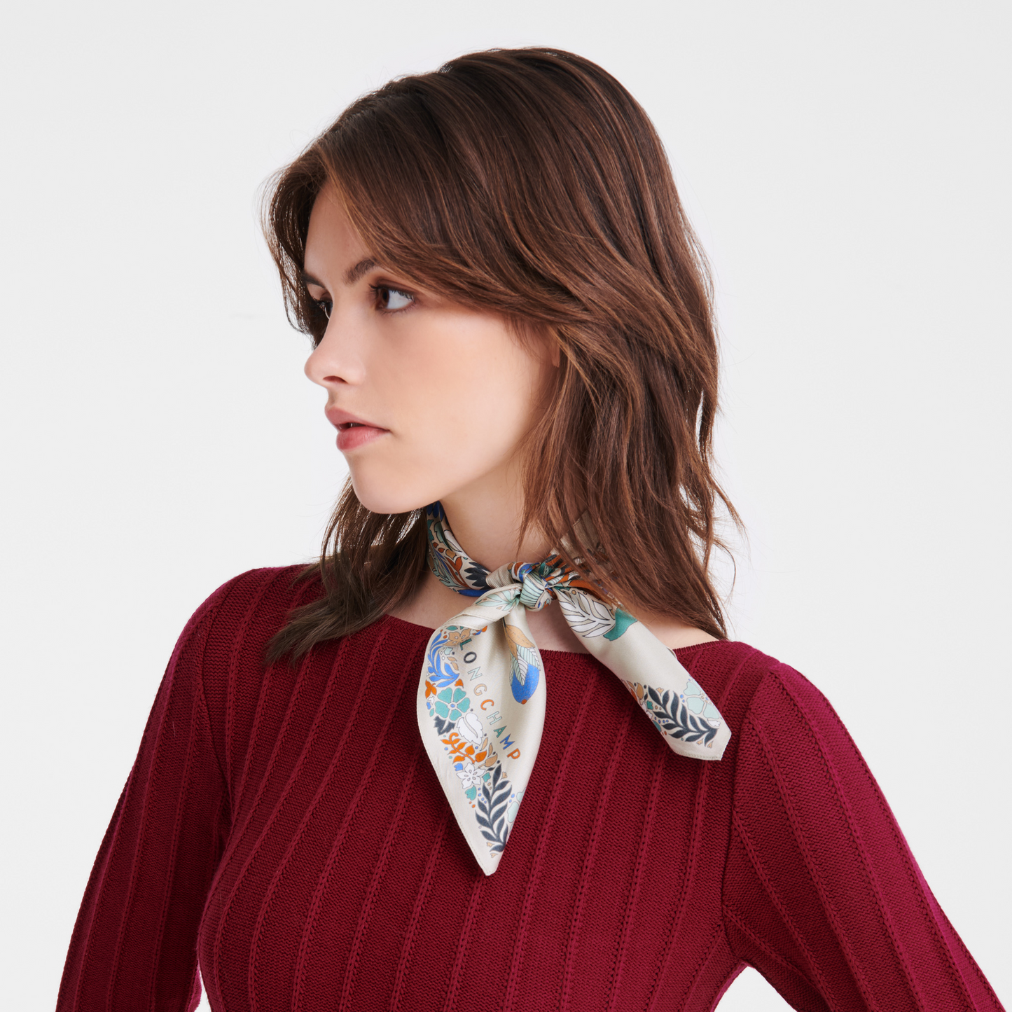 Forêt Longchamp  Silk scarf 50