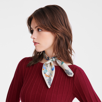 Forêt Longchamp  Silk scarf 50