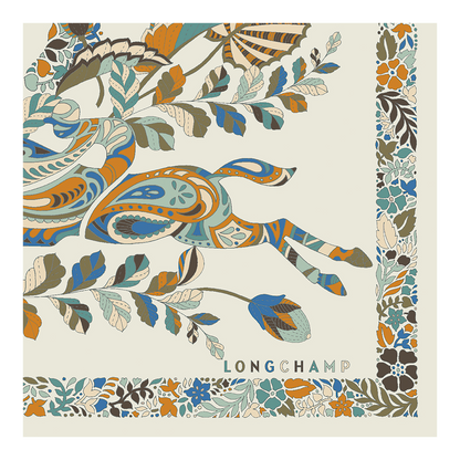 Forêt Longchamp  Silk scarf 50