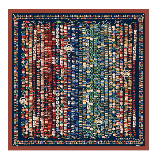 Pearl necklace  Silk scarf 50