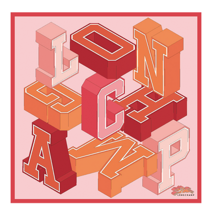 Longchamp University  Silk scarf 70