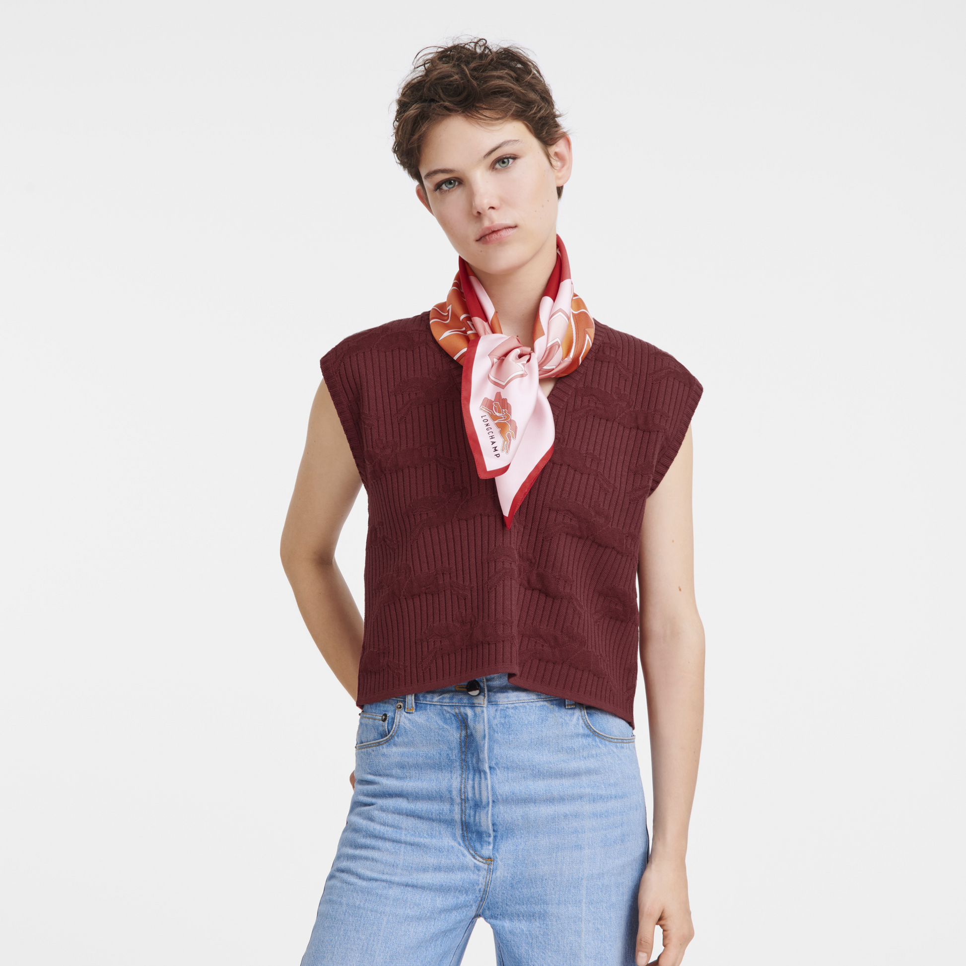 Longchamp University  Silk scarf 70