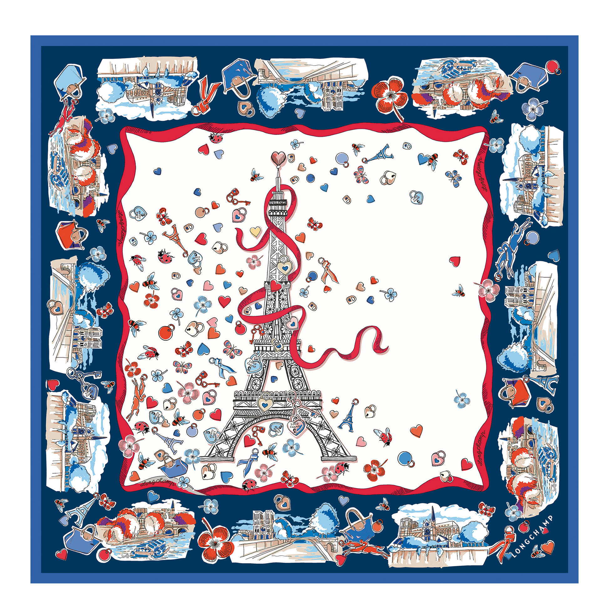 Equestrian Tower  Silk scarf 50