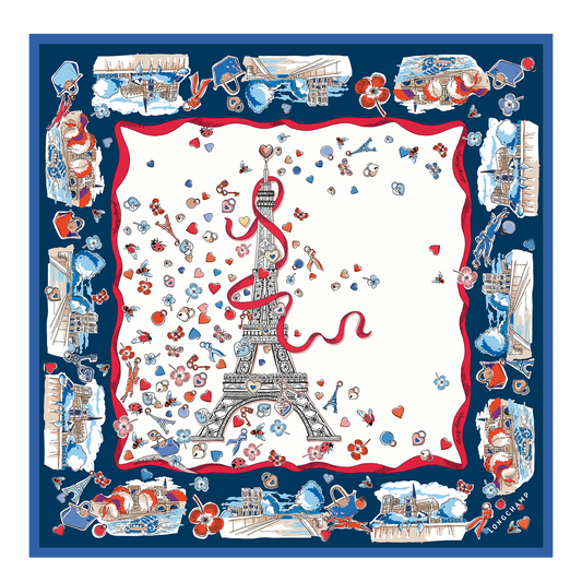 Equestrian Tower  Silk scarf 50