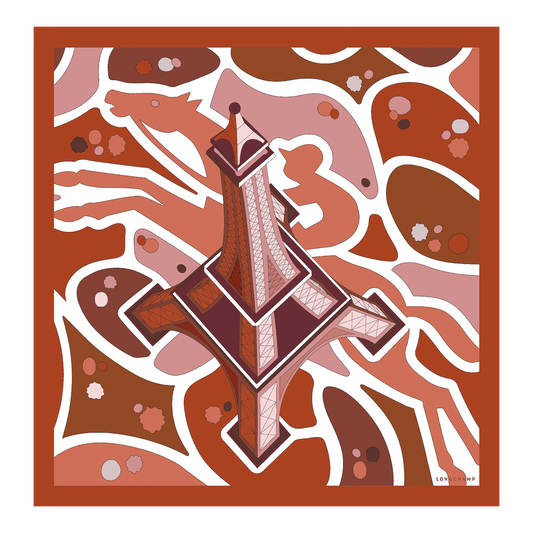 Equestrian Tower  Silk scarf 70