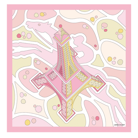 Equestrian Tower  Silk scarf 70