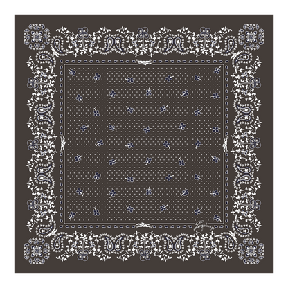 French Bandana  Silk scarf 50