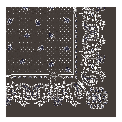 French Bandana  Silk scarf 50