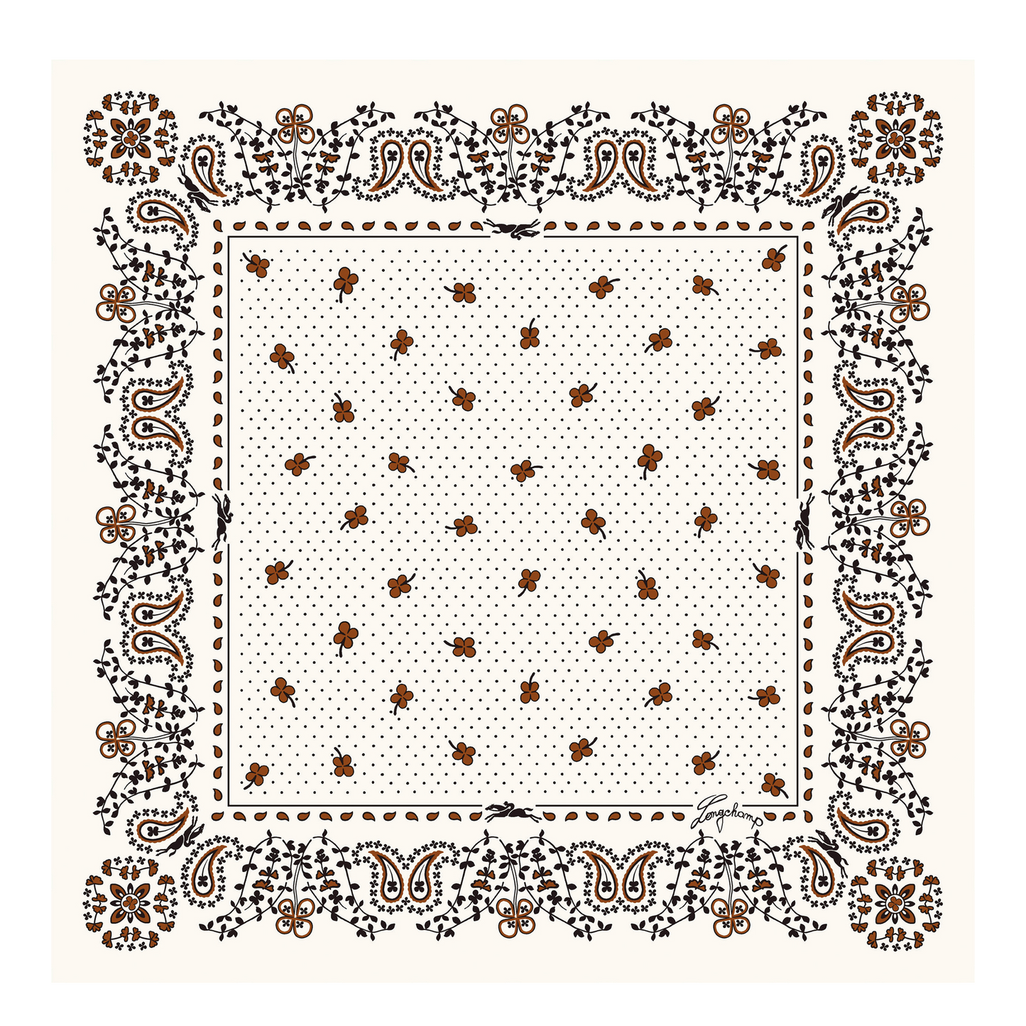 French Bandana  Silk scarf 50