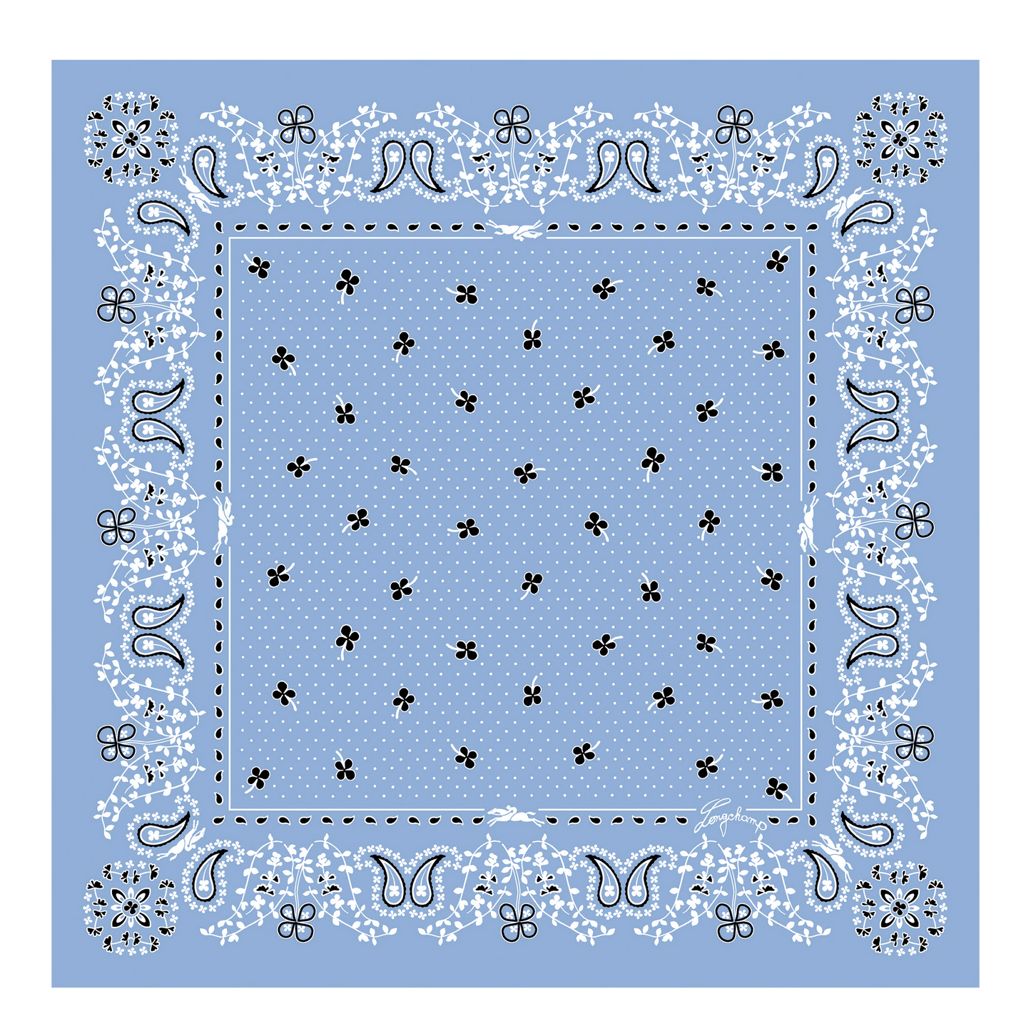 French Bandana  Silk scarf 50
