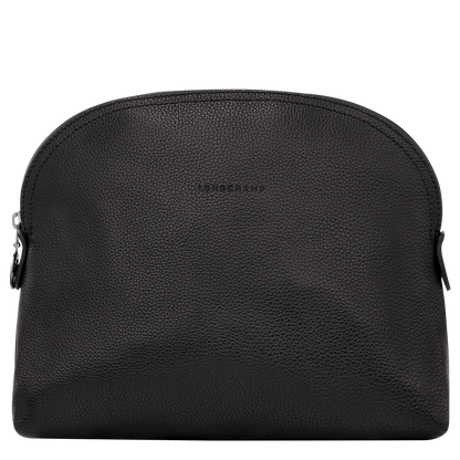 LE FOULONNÉ TOILETRY BAG Leather - Black