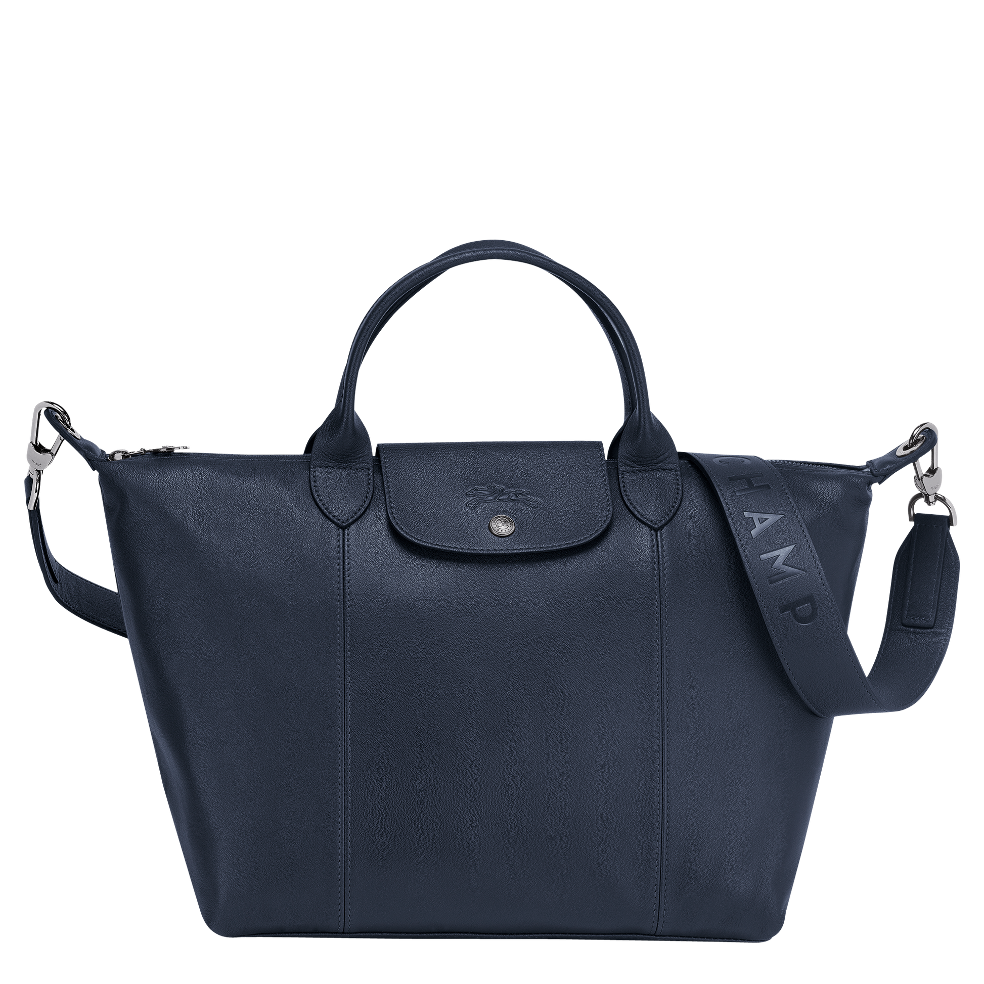 Le Pliage Cuir Top Handle Bag