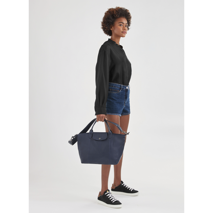 Le Pliage Cuir Top Handle Bag