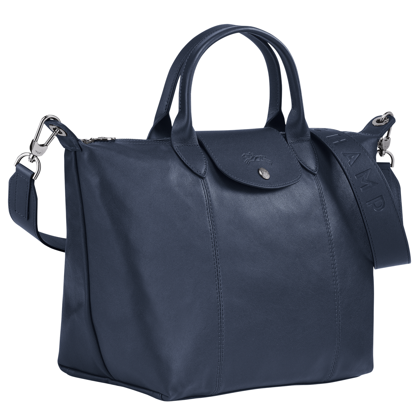 Le Pliage Cuir Top Handle Bag