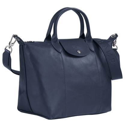 Le Pliage Cuir Top Handle Bag