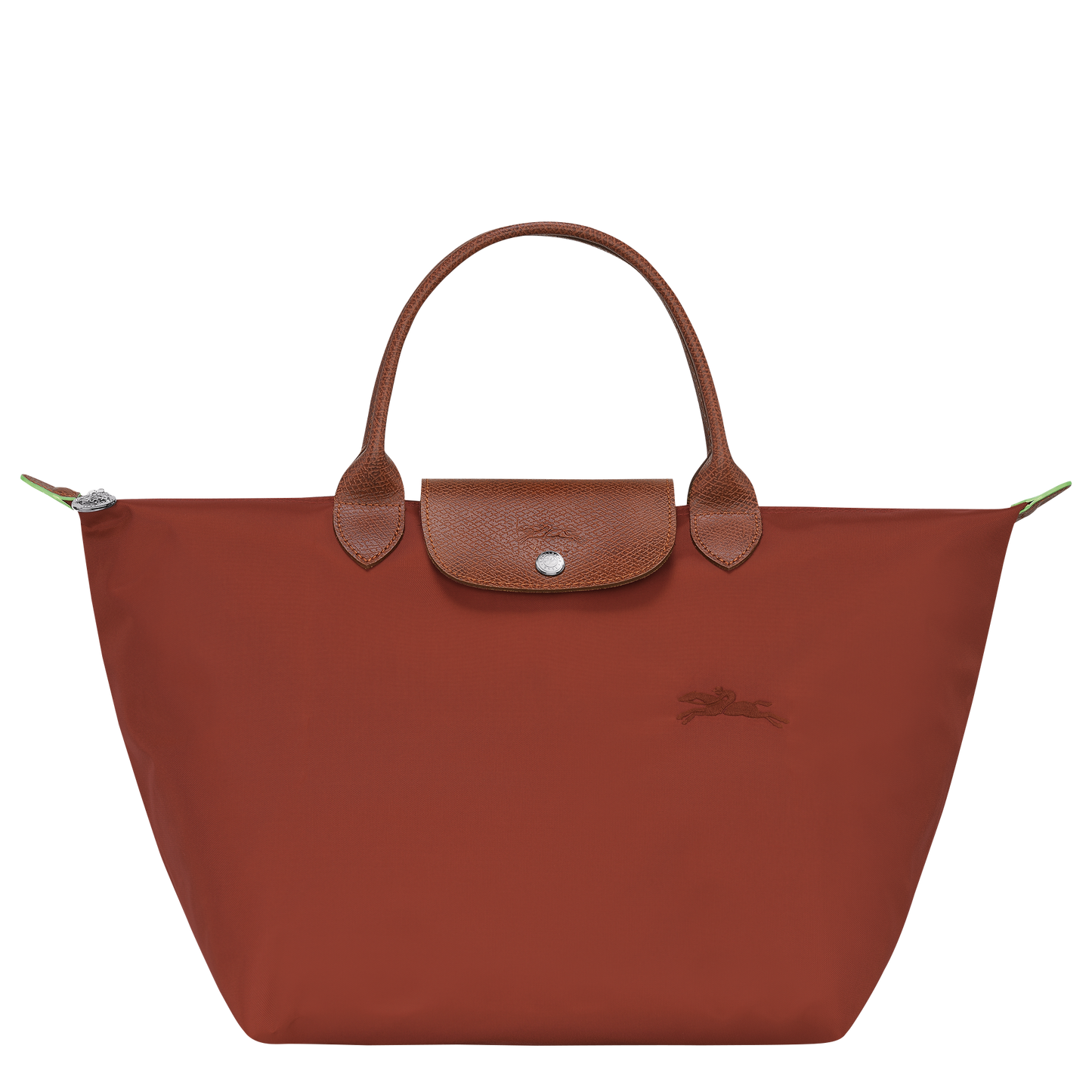 Le Pliage Green  Chestnut Handbag M 