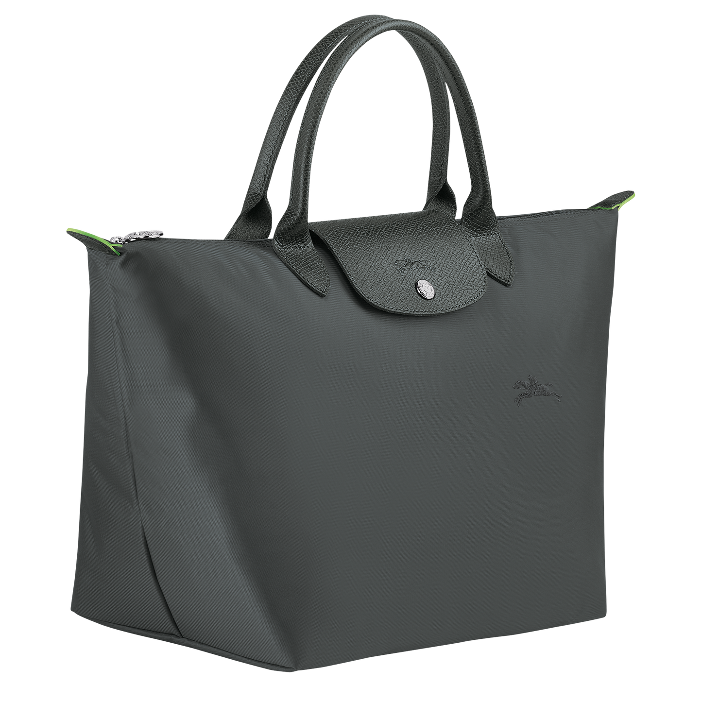 M LE PLIAGE GREEN HANDBAG Recycled Canvas - Graphite