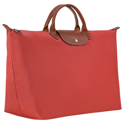 L LE PLIAGE ORIGINAL TRAVEL BAG Recycled Canvas - Tomato