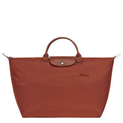 TRAVEL BAG S LE PLIAGE GREEN Recycled Canvas - Chestnut