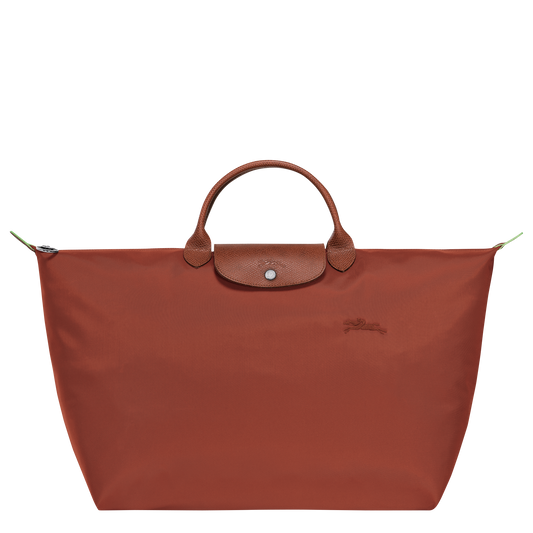 TRAVEL BAG S LE PLIAGE GREEN Recycled Canvas - Chestnut