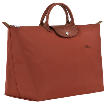 TRAVEL BAG S LE PLIAGE GREEN Recycled Canvas - Chestnut