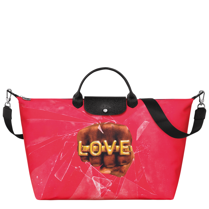 TRAVEL BAG L LONGCHAMP X TOILETPAPER Canvas - Red