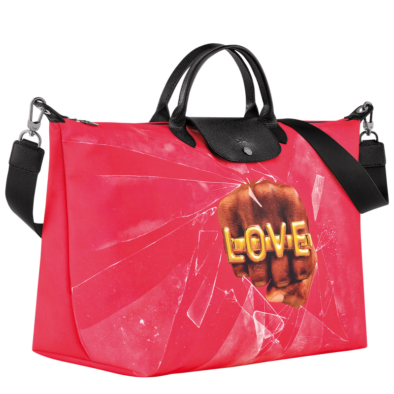 TRAVEL BAG L LONGCHAMP X TOILETPAPER Canvas - Red