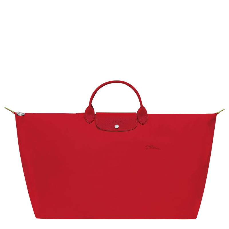 M LE PLIAGE GREEN TRAVEL BAG Recycled Canvas - Tomato