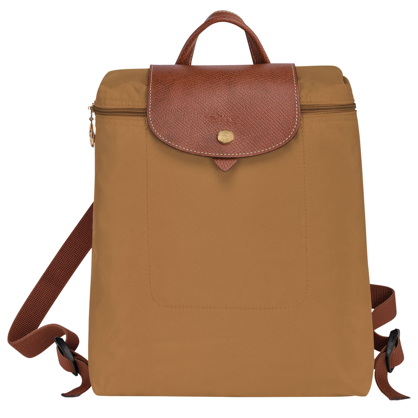 M Le Pliage Original Backpack Recycled Canvas - Chamois