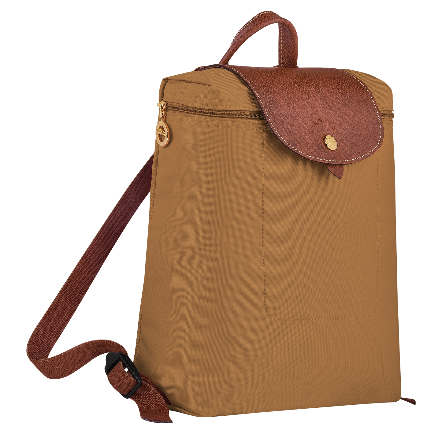 M Le Pliage Original Backpack Recycled Canvas - Chamois