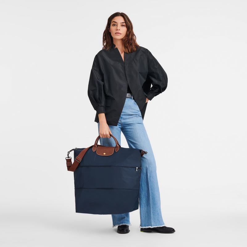 LE PLIAGE ORIGINAL EXPANDABLE TRAVEL BAG Recycled Canvas - Navy