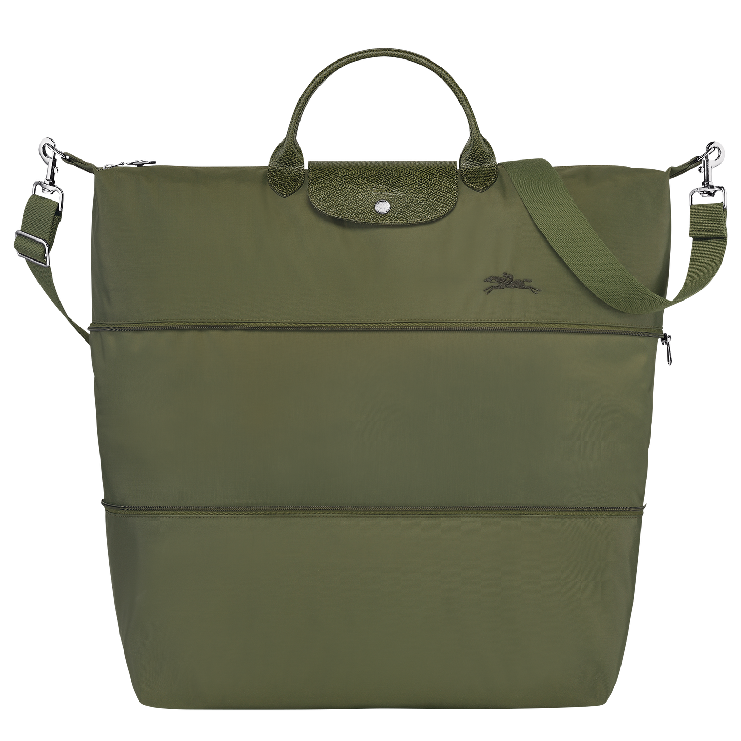 LE PLIAGE GREEN EXPANDABLE TRAVEL BAG Recycled Canvas - Forest