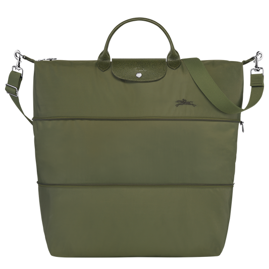 LE PLIAGE GREEN EXPANDABLE TRAVEL BAG Recycled Canvas - Forest