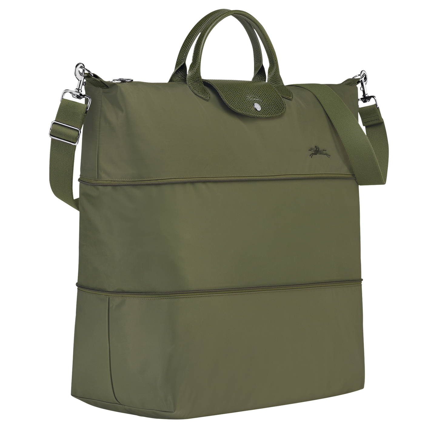 LE PLIAGE GREEN EXPANDABLE TRAVEL BAG Recycled Canvas - Forest