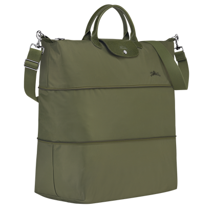 LE PLIAGE GREEN EXPANDABLE TRAVEL BAG Recycled Canvas - Forest