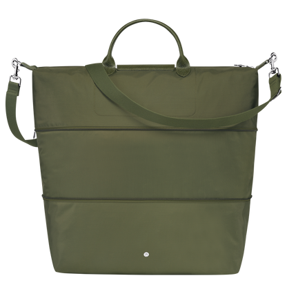 LE PLIAGE GREEN EXPANDABLE TRAVEL BAG Recycled Canvas - Forest