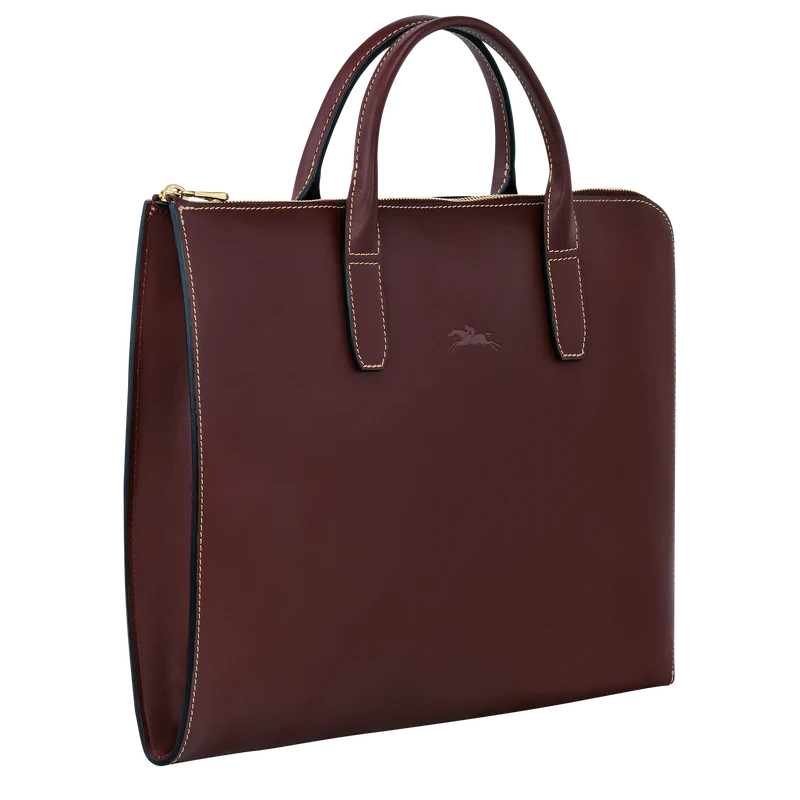 LE FOULONNÉ BRIEFCASE Plum - Leather