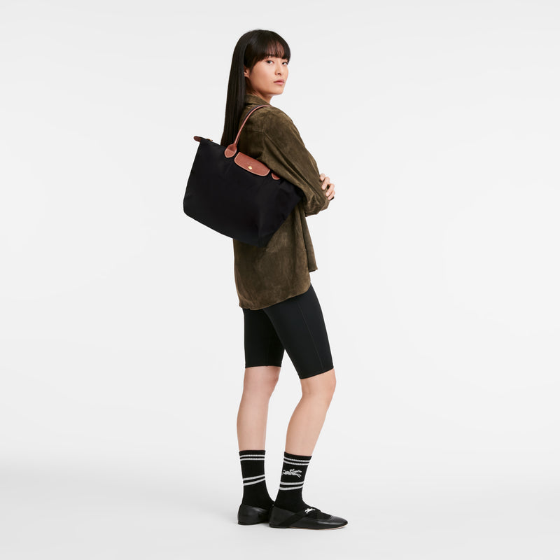 M LE PLIAGE ORIGINAL TOTE BAG Recycled Canvas - Black