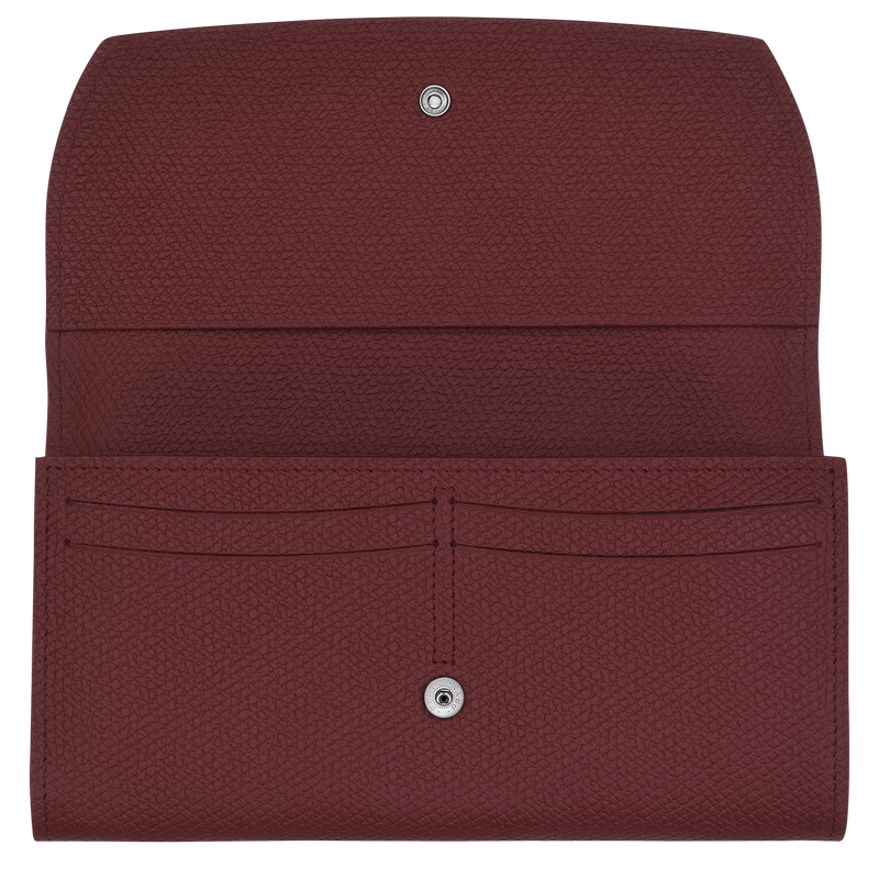 ROSEAU CONTINENTAL WALLET Plum - Leather